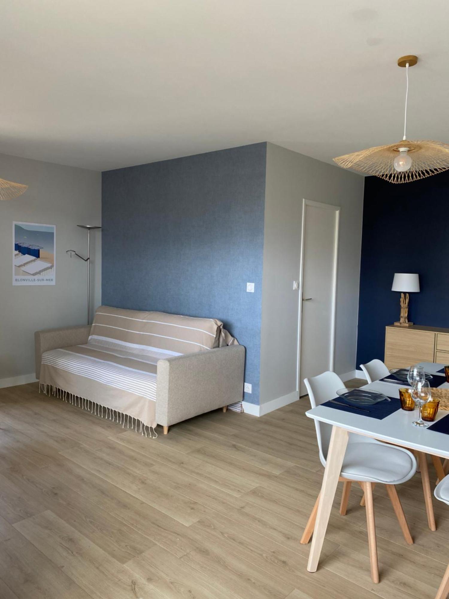 Appartement 65M2 Avec Balcon Vues Partielles Mer A 150M De La Plage Et Centre, Wifi Et Parking Prive Blonville-sur-Mer Exterior foto