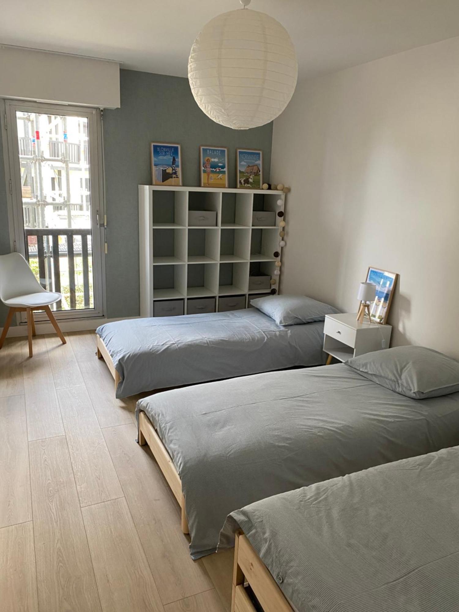 Appartement 65M2 Avec Balcon Vues Partielles Mer A 150M De La Plage Et Centre, Wifi Et Parking Prive Blonville-sur-Mer Exterior foto